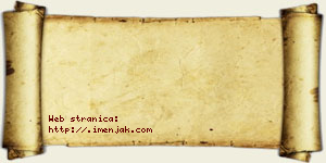 Hana Isidorović vizit kartica